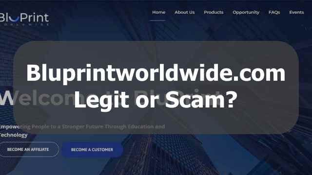 Bluprintworldwide.com scam