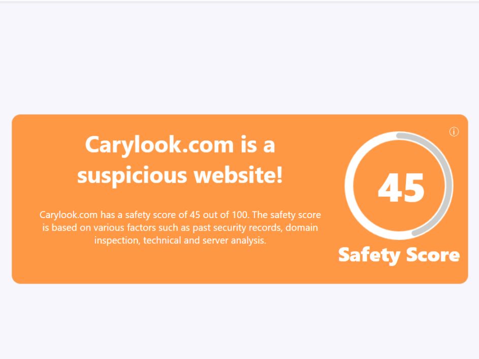 Carylook.com Low Score