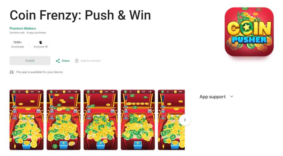 Coin Frenzy app