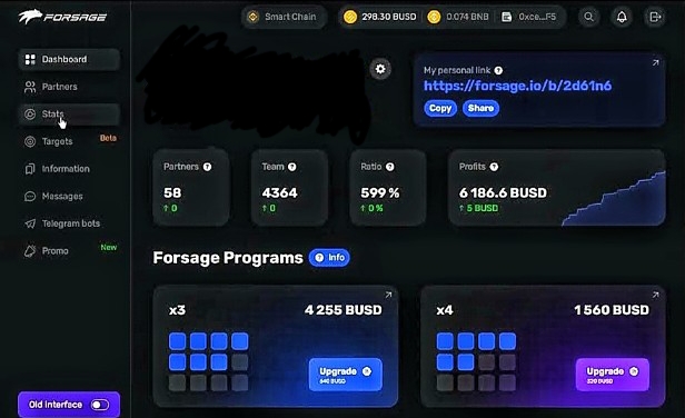 forsage busd dashboard