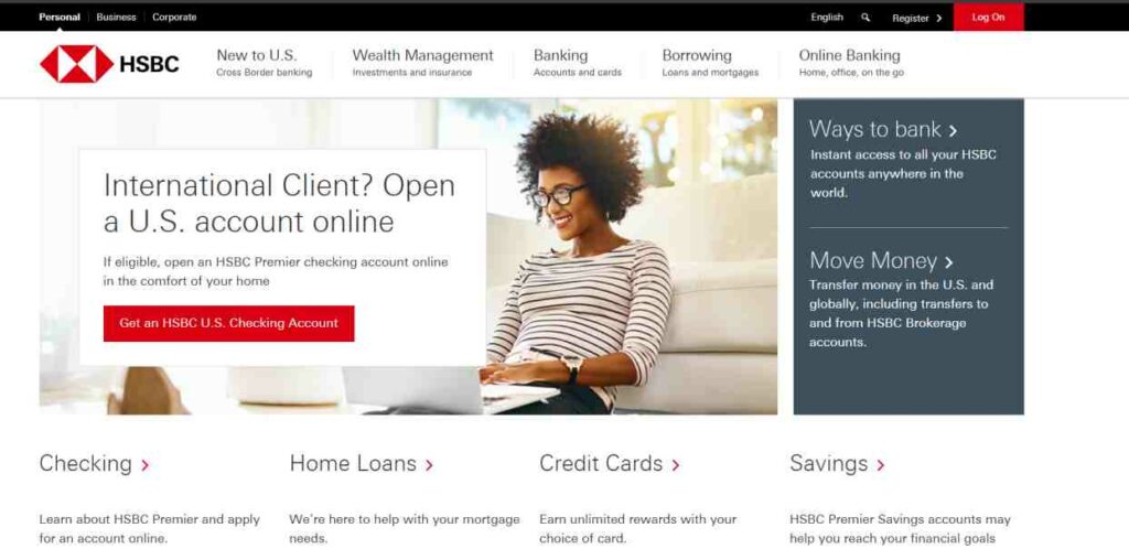 HSBC official website