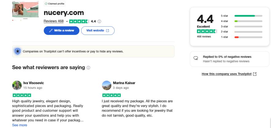 nucery trustpilot review