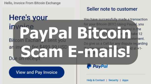 Paypa scam e-mails