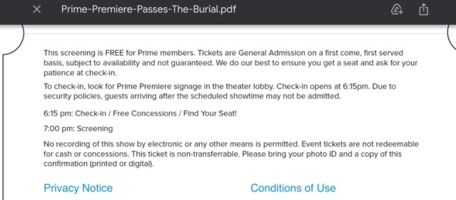 Prime premiere pass email