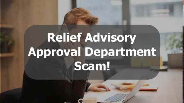 relief advisory approval department scam