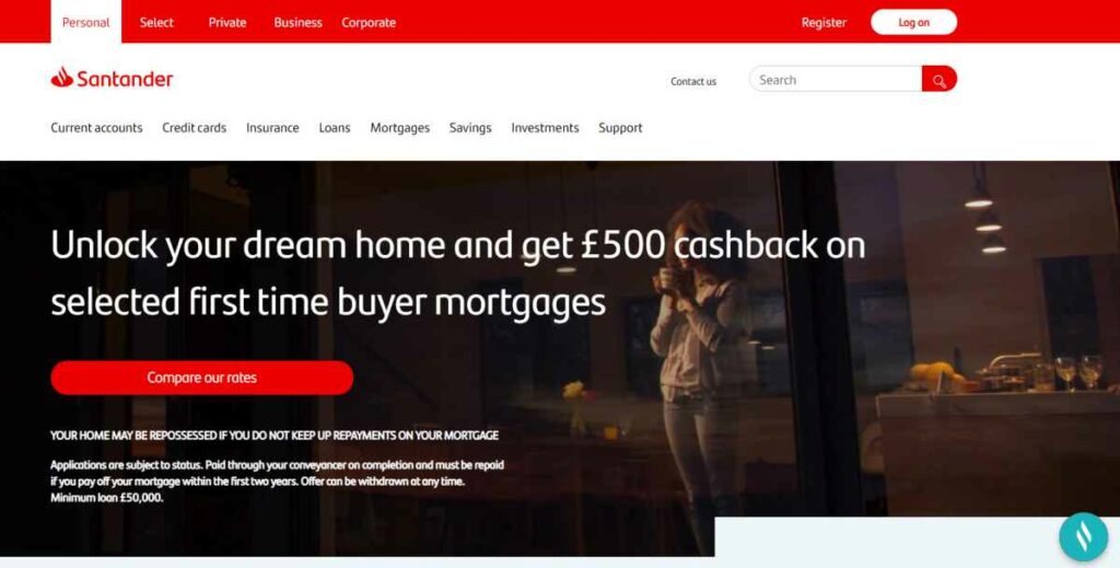 Santander Official Website