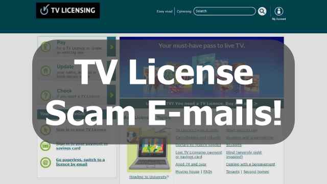 TV licensing scam e-mails