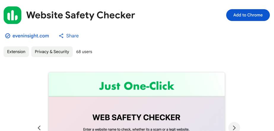 website safety checker extension