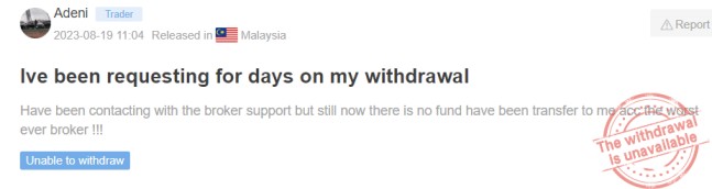 Wisemarket withdrawal issue