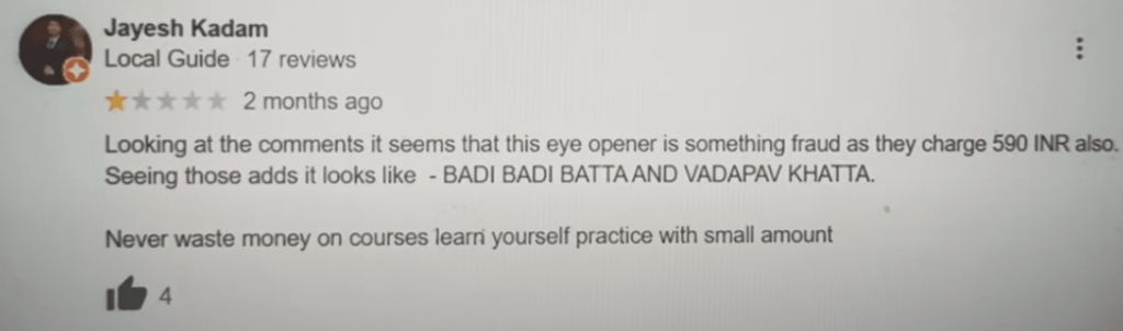 Avadhut Sath Trading Academy Review