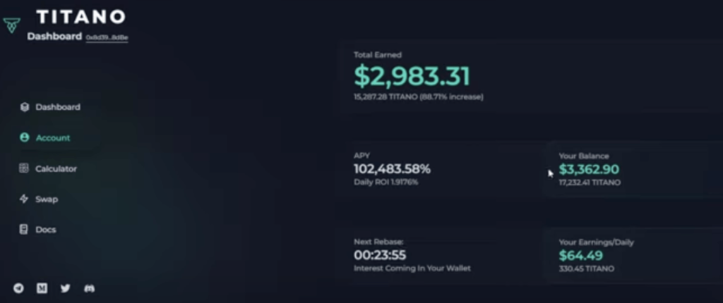 Titano Finance Staking
